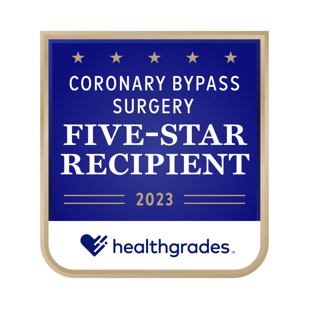 East Alabama Health coronary bypass surgery five-star recipient award.