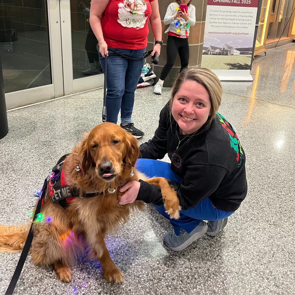 Auburn Therapy Dogs visiting East Alabama Medical Center.