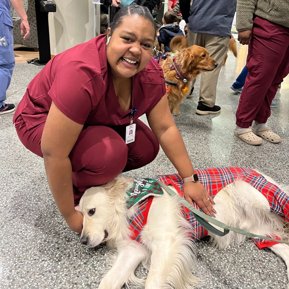 Auburn Therapy Dogs visiting East Alabama Medical Center.