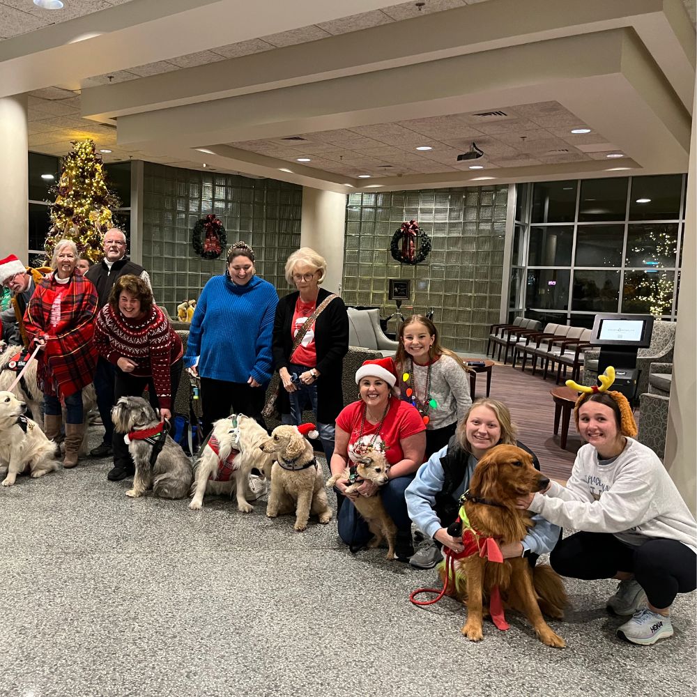 Auburn Therapy Dogs visiting East Alabama Medical Center.