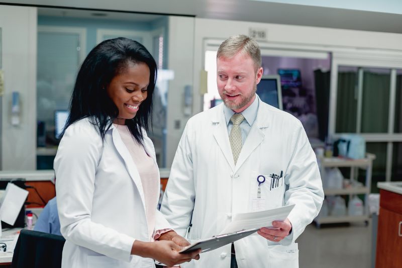 Doctors at EAMC talking.