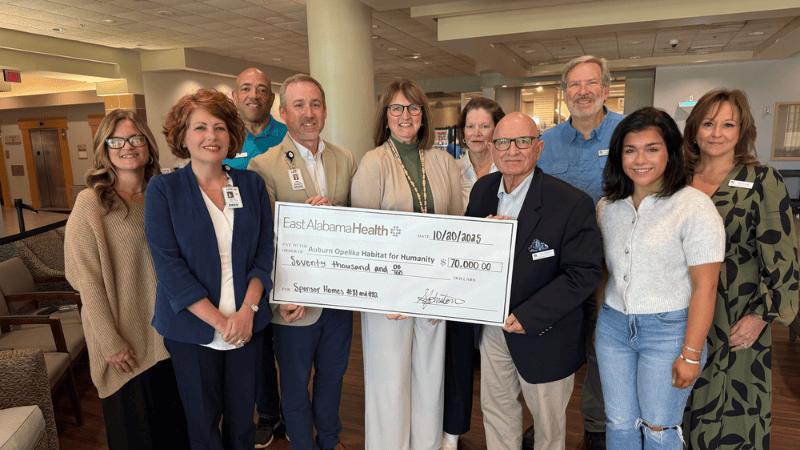 East Alabama Health and Habitat for Humanity officials.