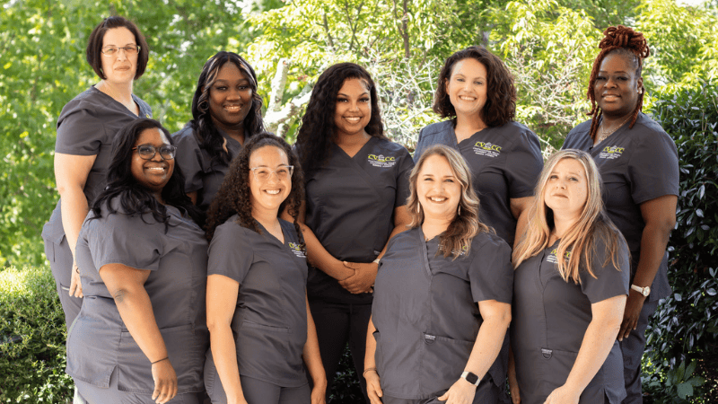 Members of East Alabama Health's first on-site LPN program cohort. 