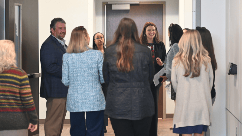 Guests touring the state-of-the-art inpatient and outpatient areas of East Alabama Medical Center North.