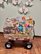 A basket with gifts