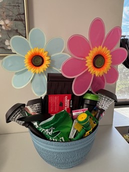 A basket for raffle