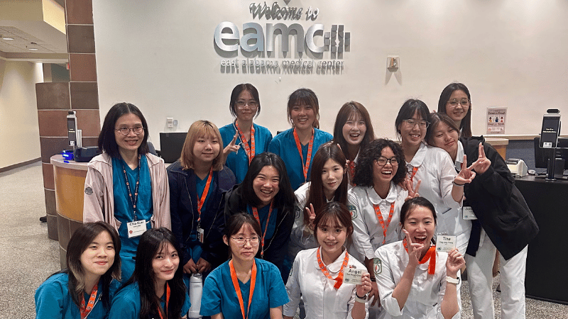 Nursing students from Taiwan visiting East Alabama Medical Center