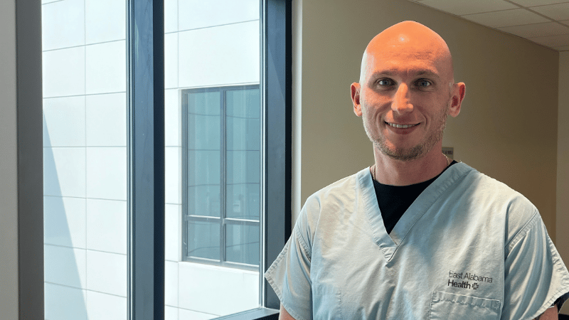 Cory Guice, M.D., a pulmonologist and critical care physician with East Alabama Pulmonology.
