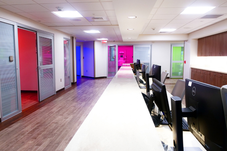 The nurses station within the Neonatal Intensive Care Unit at EAMC.