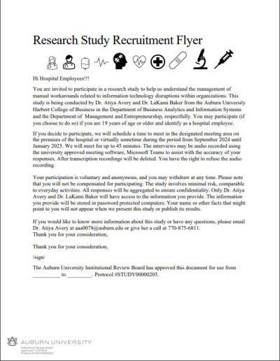 Auburn Research Study